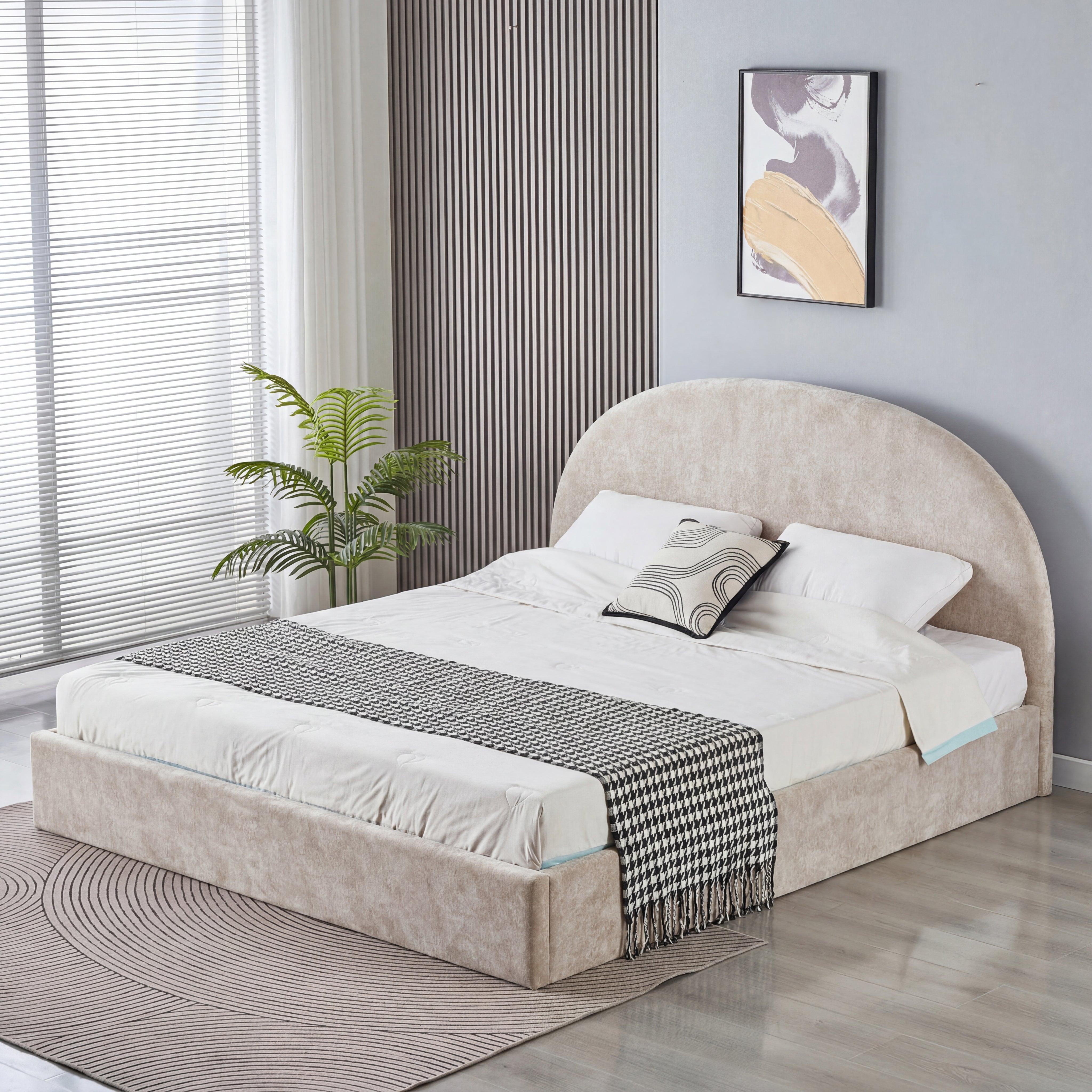 Lit coffre VALENTINA chenille