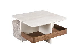Table basse MONA + 2 poufs