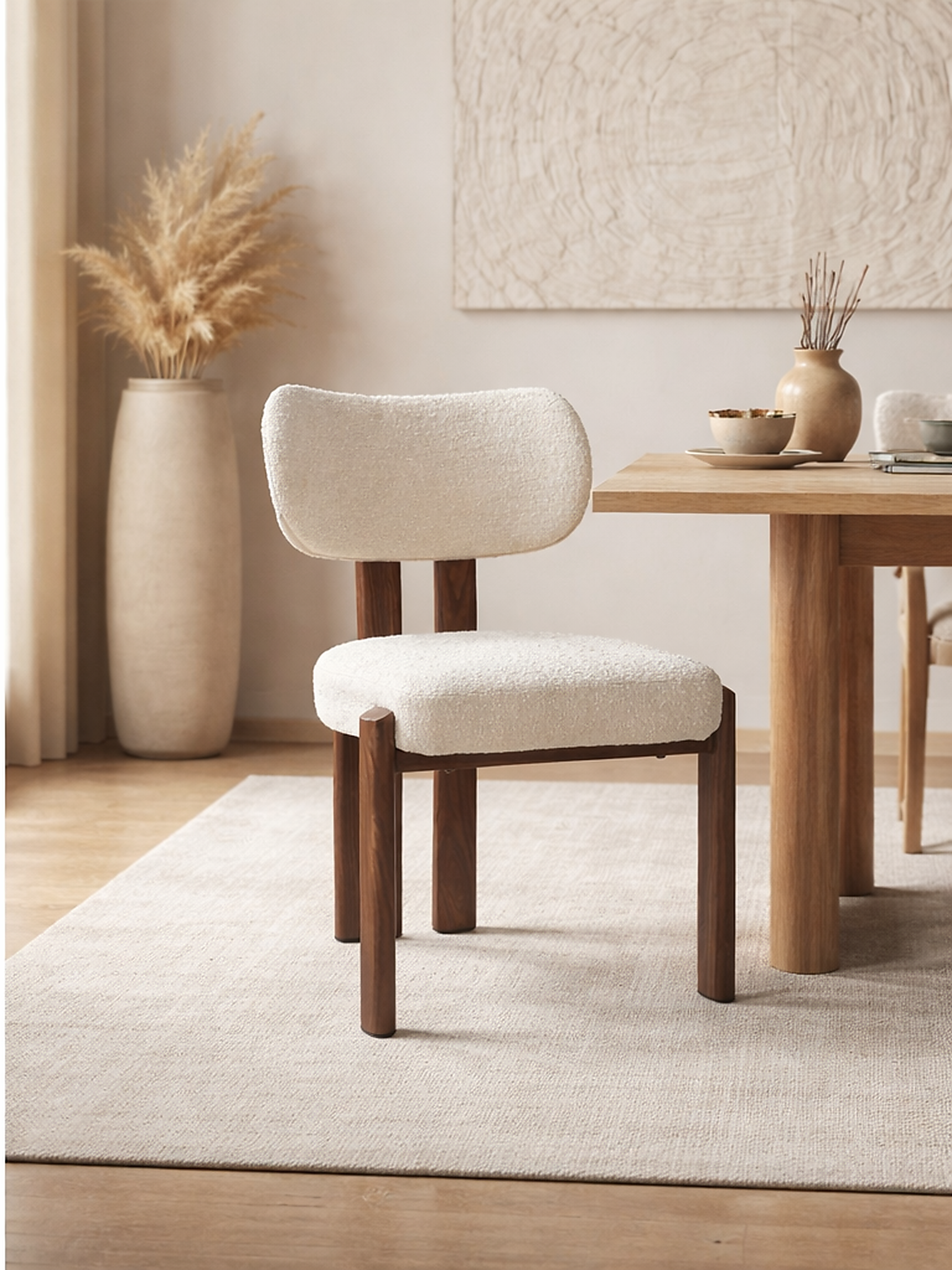Chaise Hera Beige Noyer