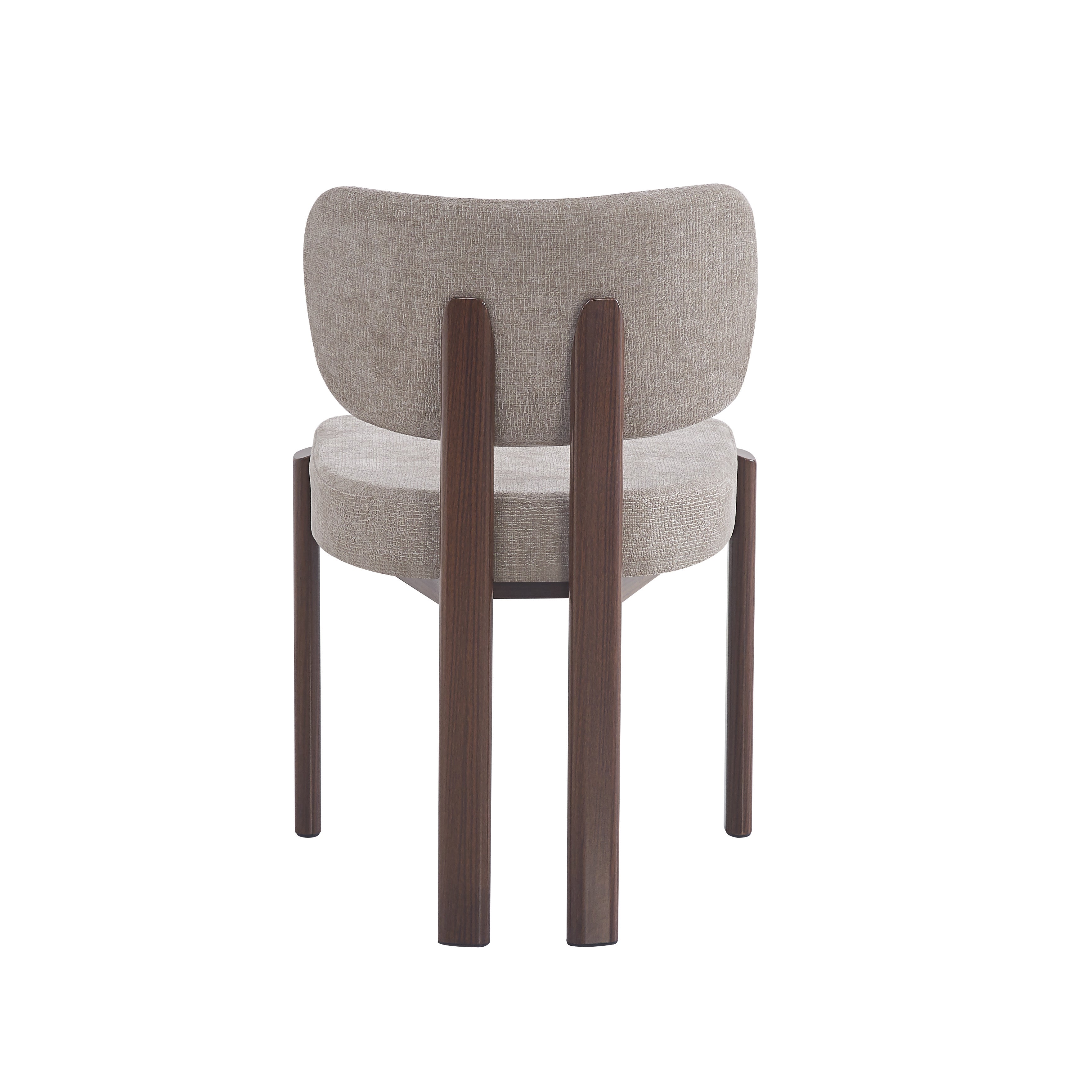 Chaise BAGUETTE effet noyer moka