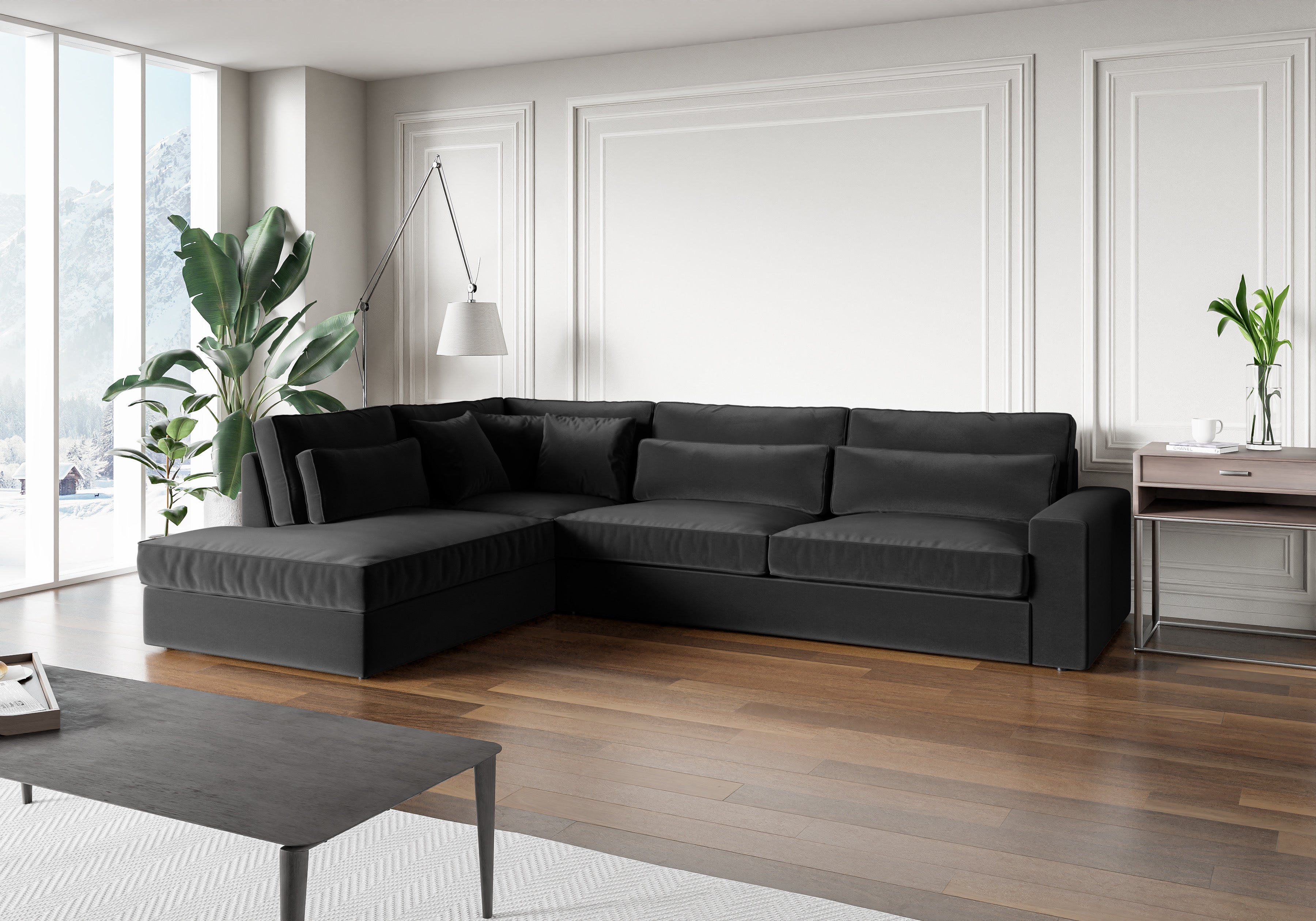 Canapé d’angle BRISTOL velours