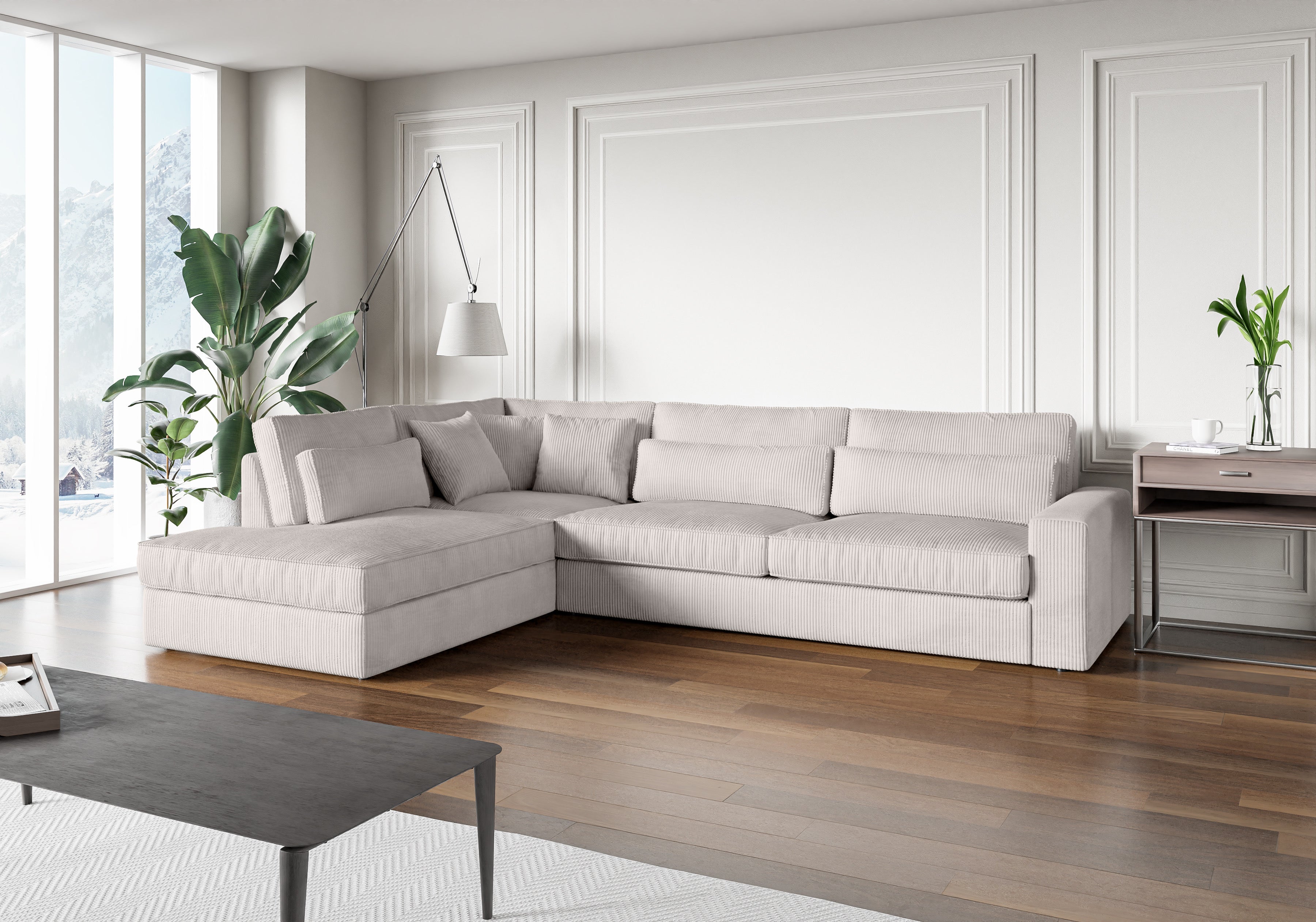 Canapé d’angle BRISTOL velours