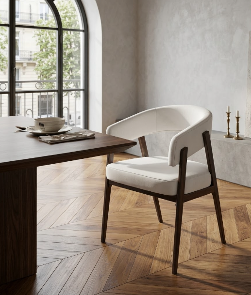 Chaise ALICIA Pieds Noyer