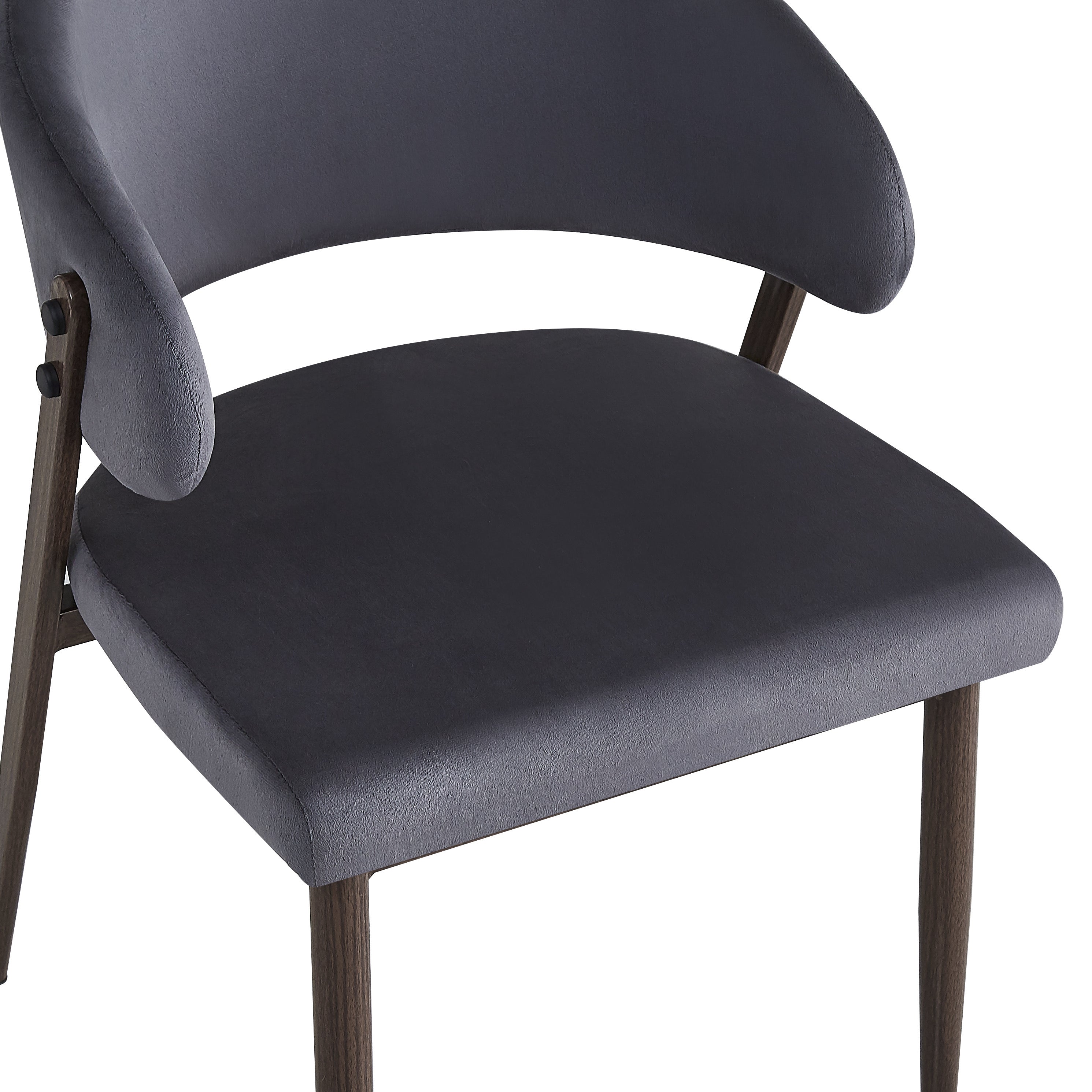 Chaise LAMIA effet noyer