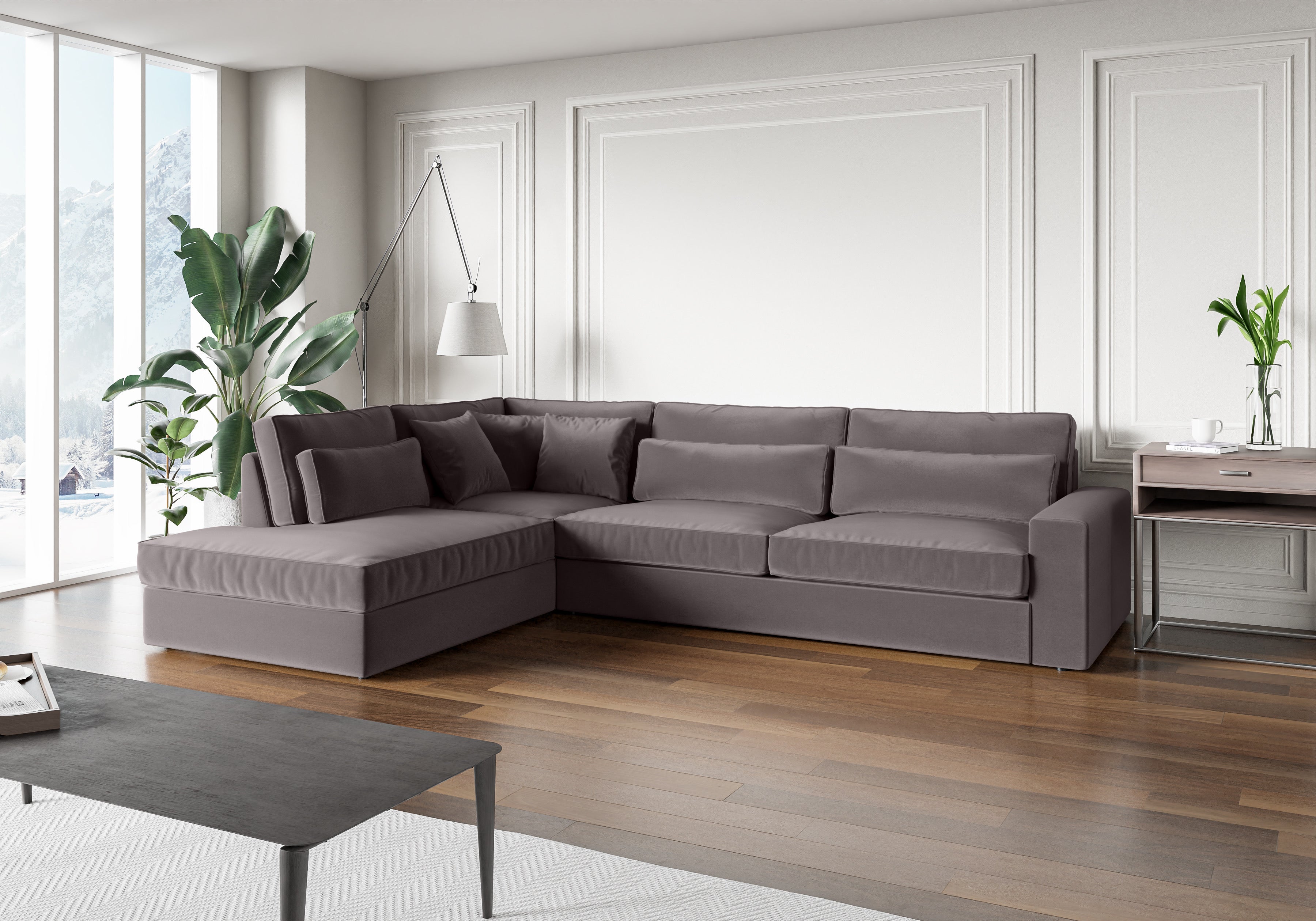 Canapé d’angle BRISTOL velours