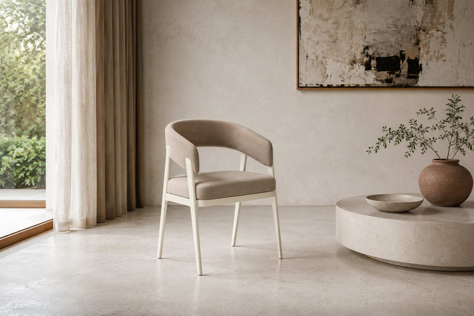 Chaise ALICIA Pieds Beige