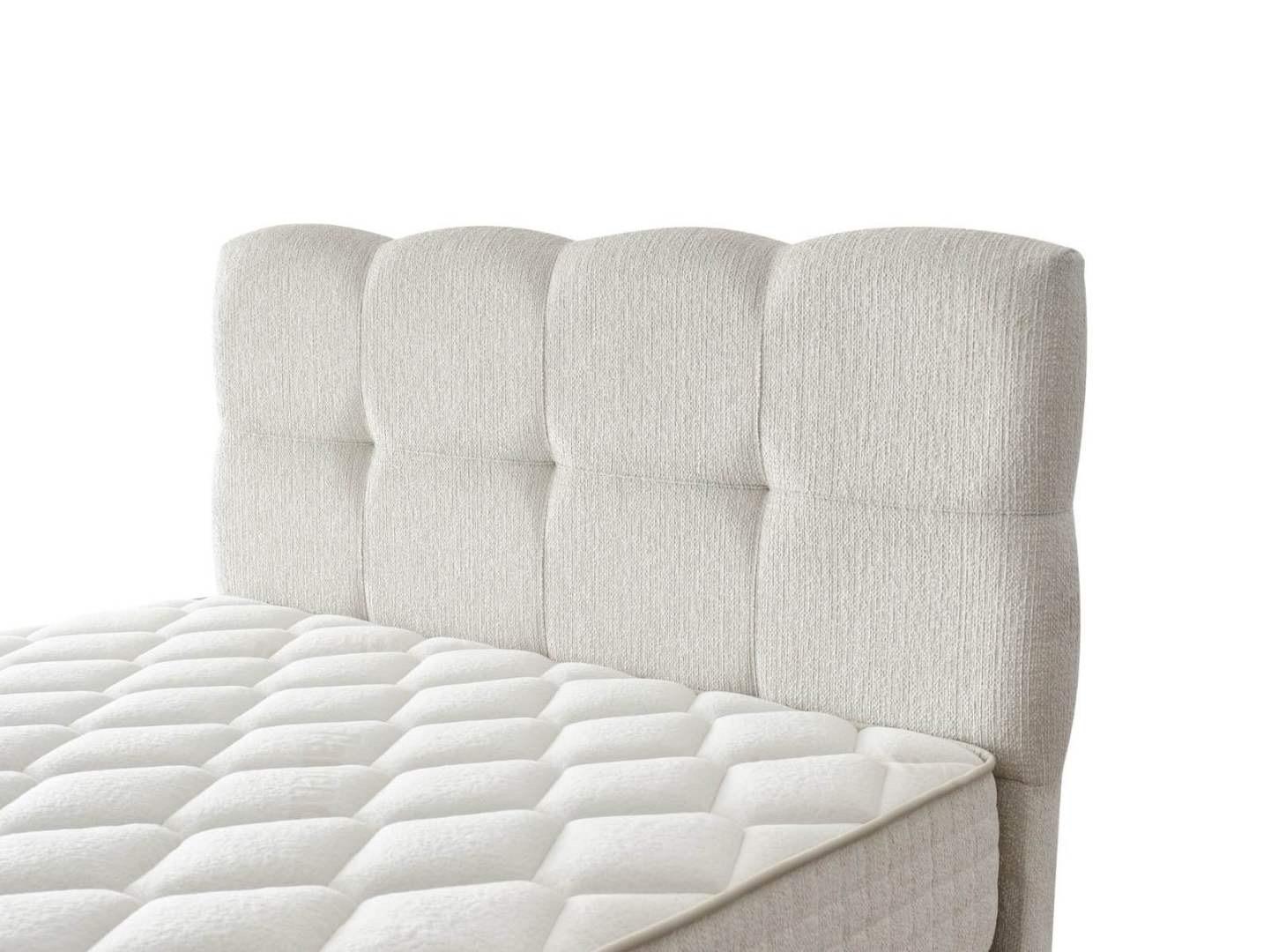 Lit coffre LAUTRA blanc cassé