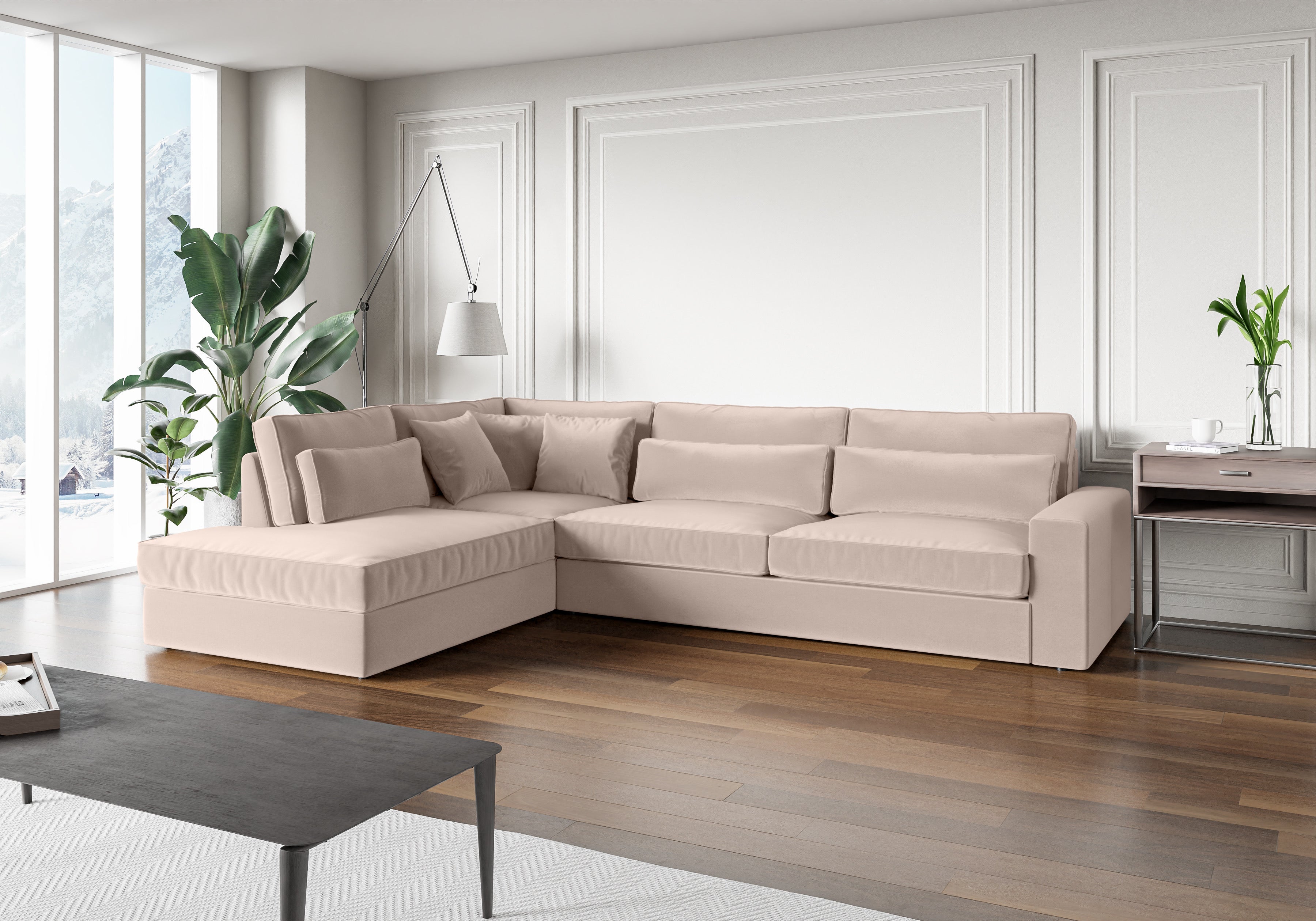 Canapé d’angle BRISTOL velours