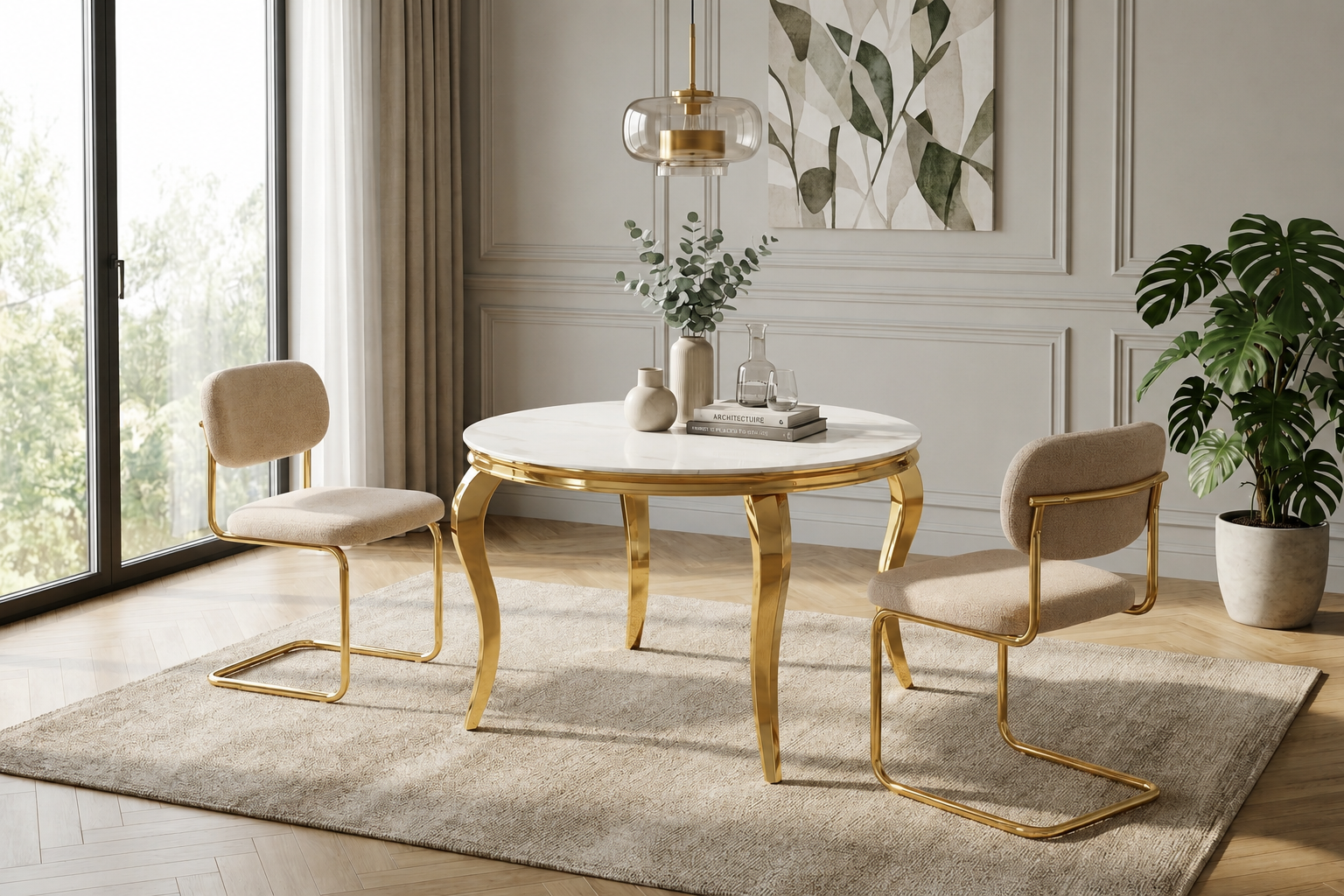 Table à manger ronde 130cm