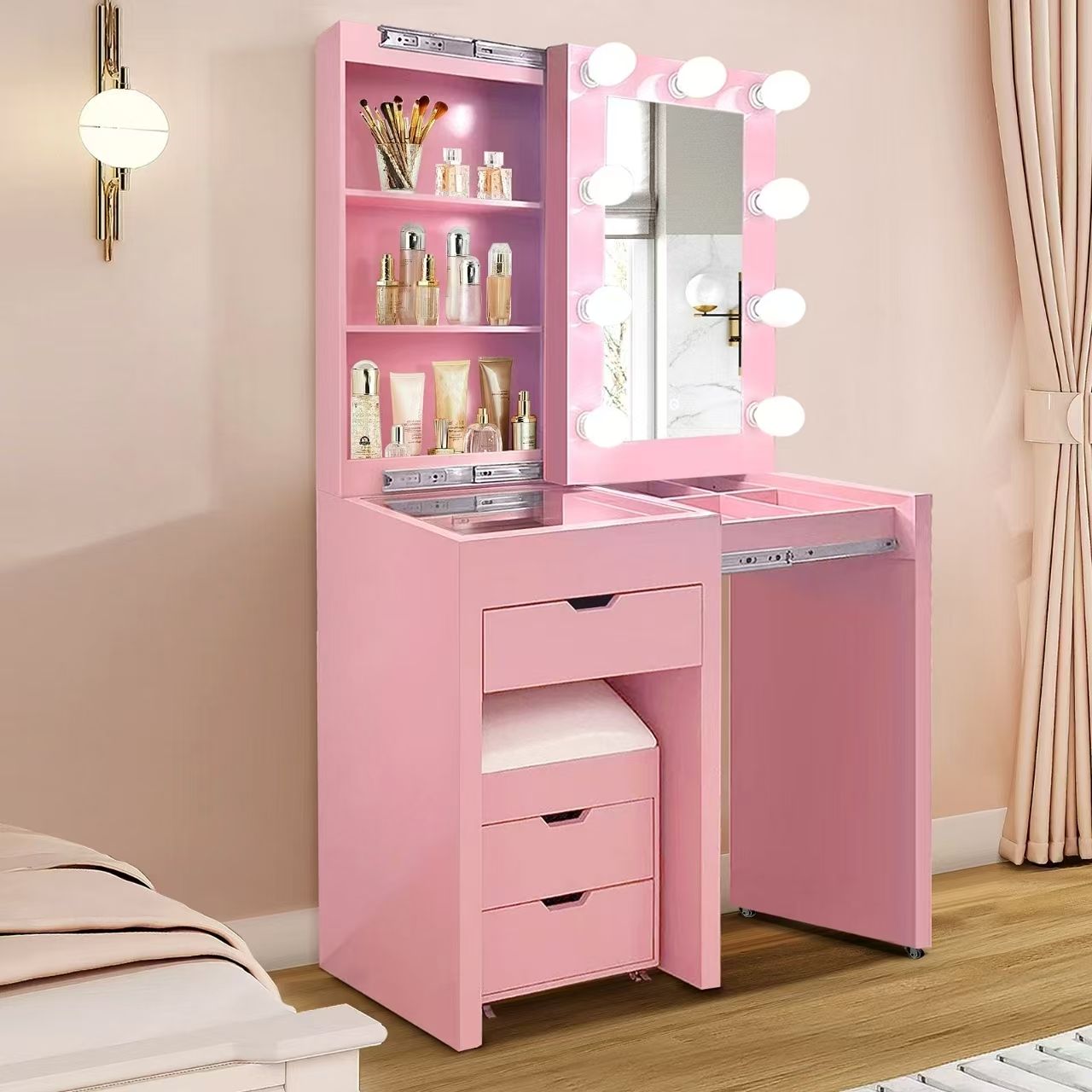 Coiffeuse à rallonge