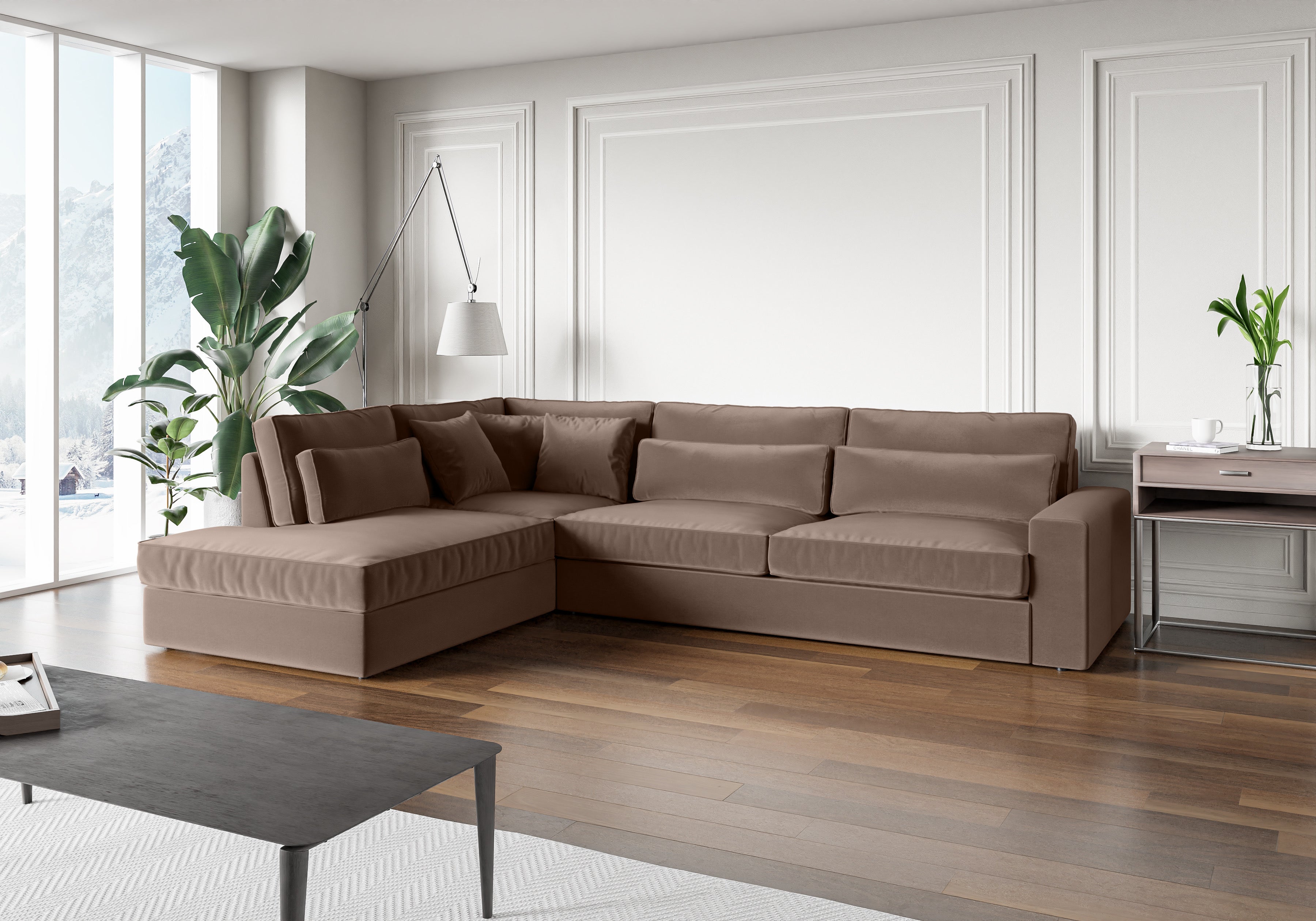 Canapé d’angle BRISTOL velours