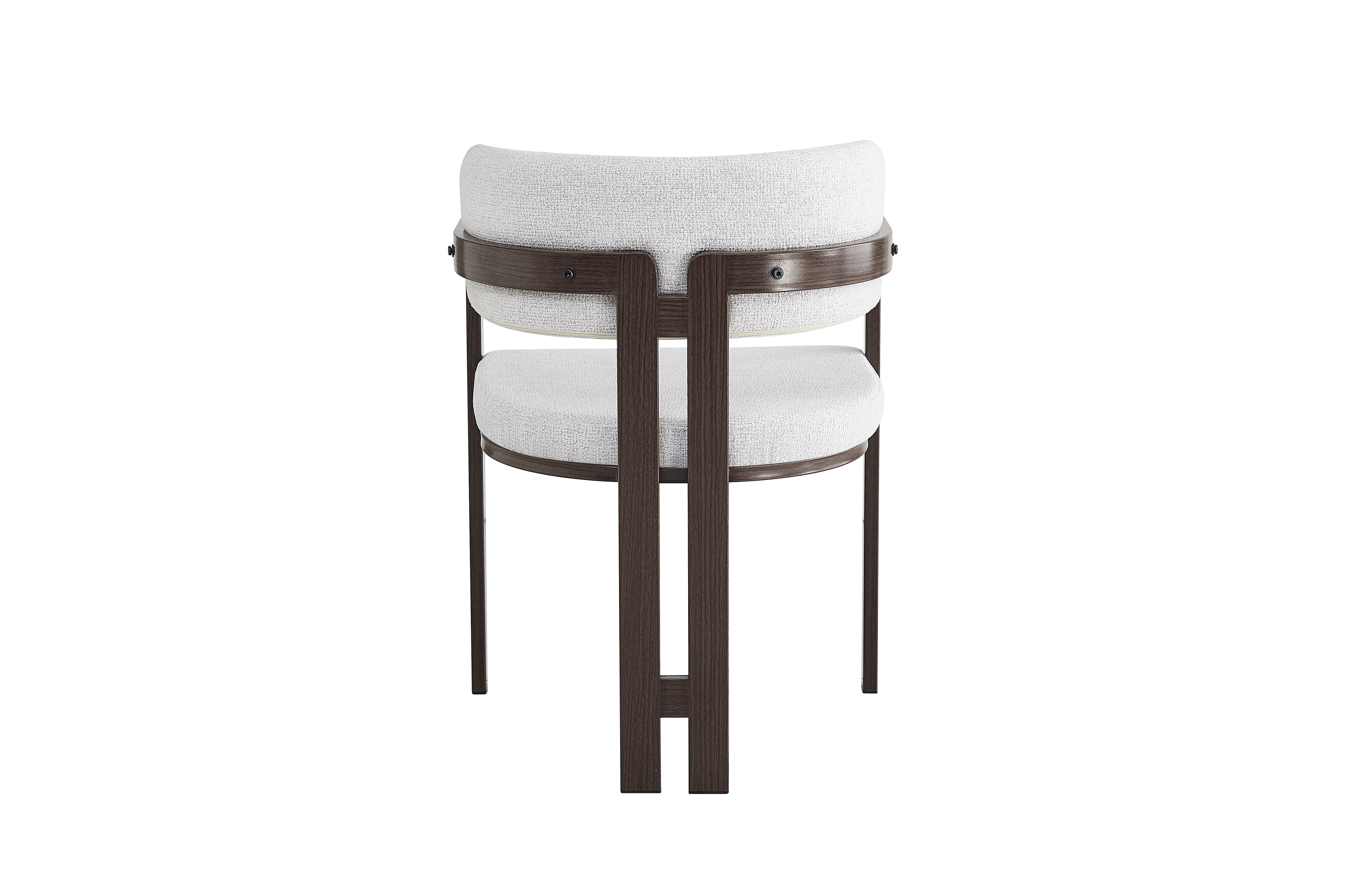 Chaise MELLOW pieds effet noyer blanc