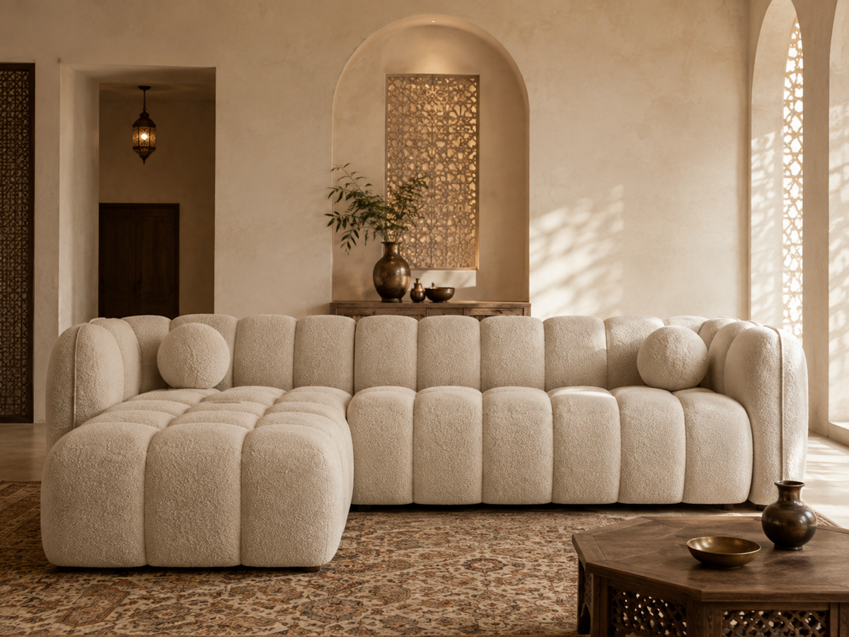 Canapé MIRAGE beige 315x175cm