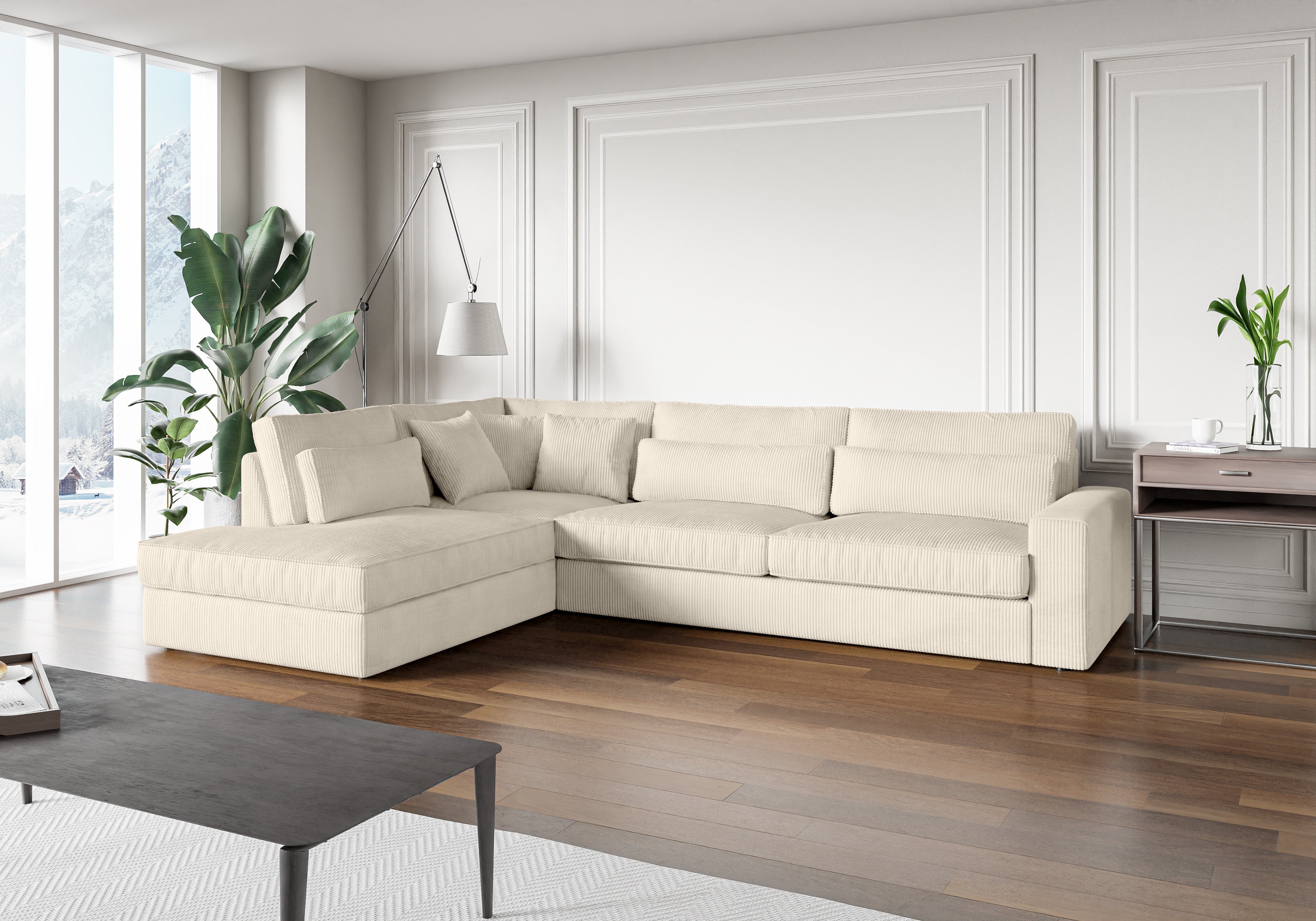 Canapé d’angle BRISTOL velours