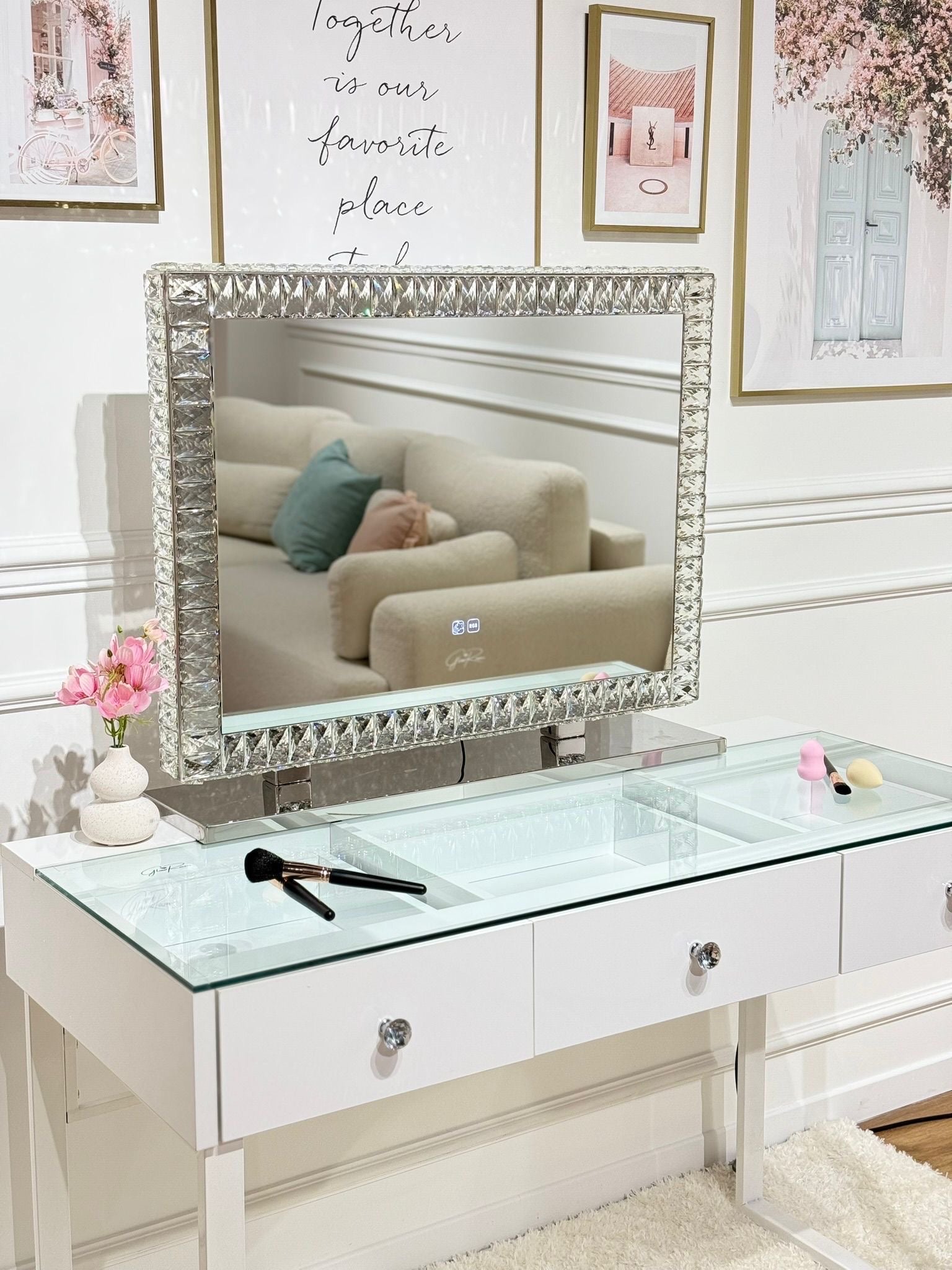 Miroir CRYSTEL multi-couleurs