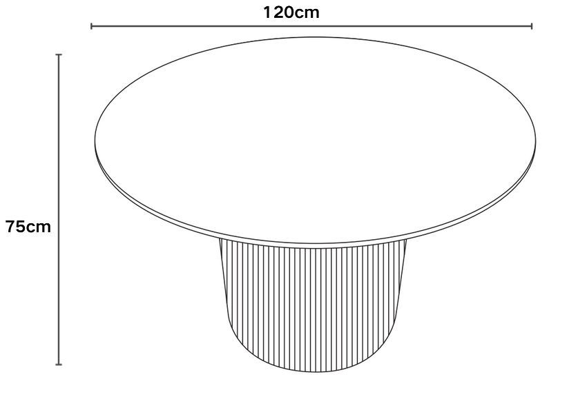 Table à manger BAIETA 120cm céramique