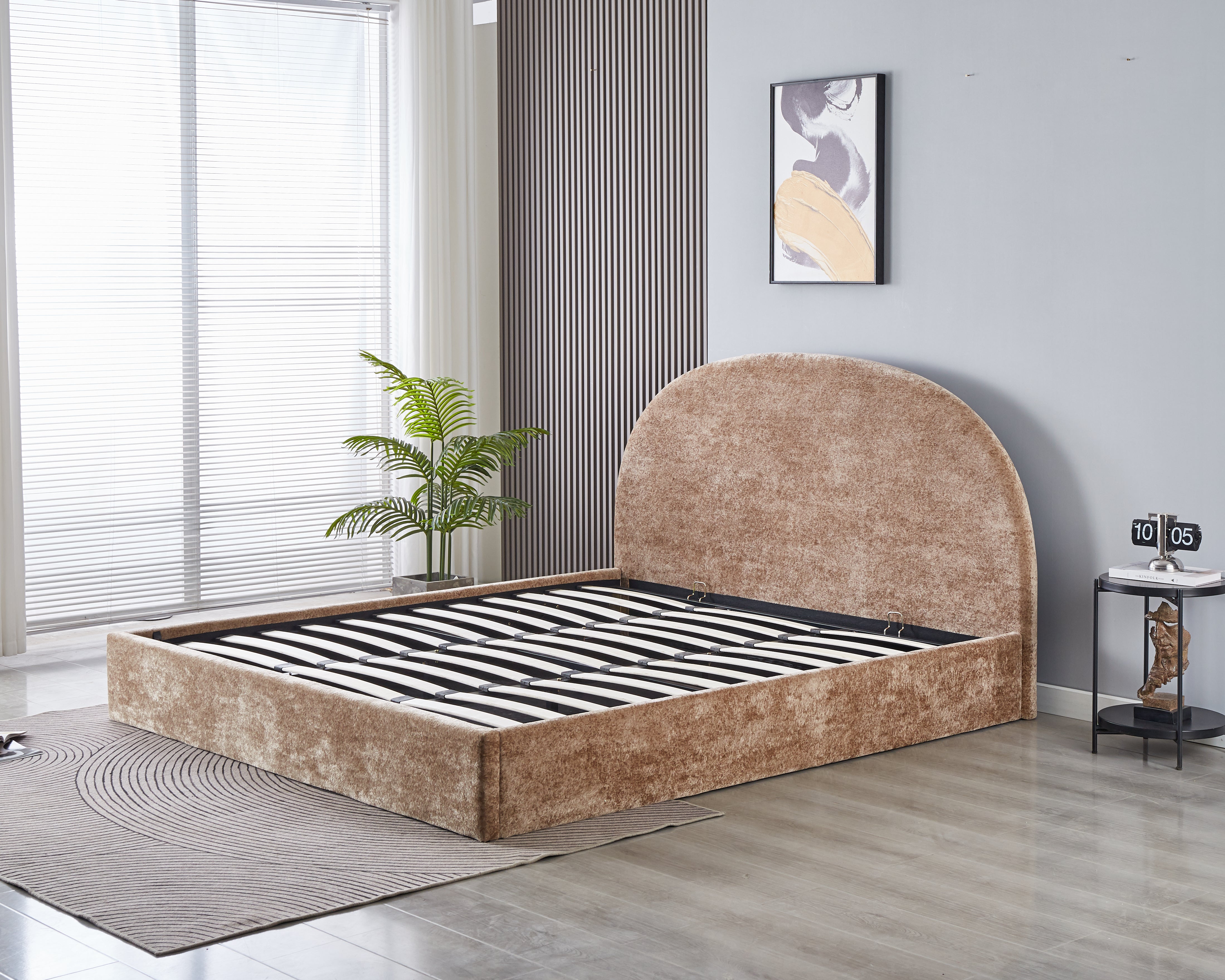 Lit coffre VALENTINA chenille