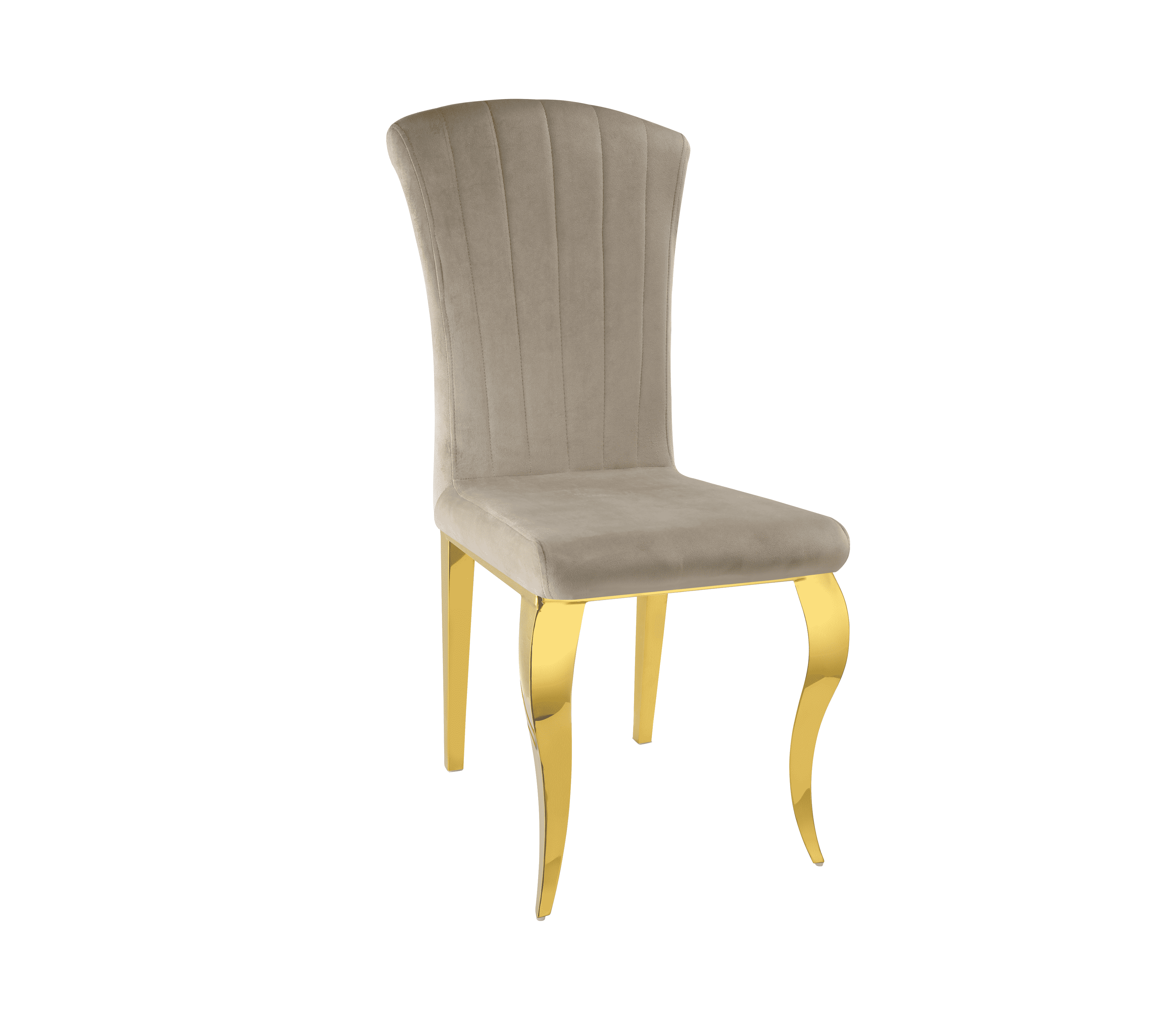 Chaise Louis taupe moderne pour salle à manger chic